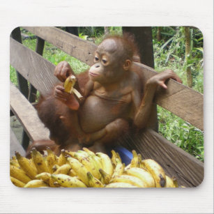 Die Bananen-Picknick des Babys Mousepad