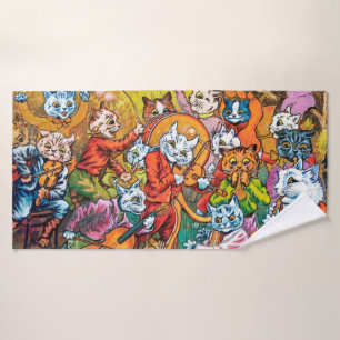 Die Band spielt, Louis Wain Badehandtuch