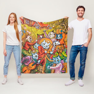 Die Band spielt, Louis Wain Fleecedecke