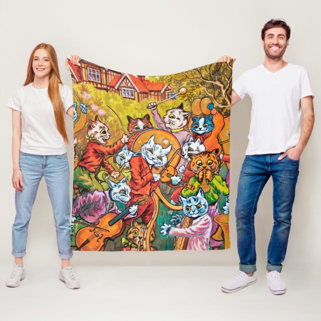 Die Band spielt Louis Wain Fleecedecke (Beispiel)