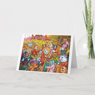 Die Band spielt Louis Wain Karte