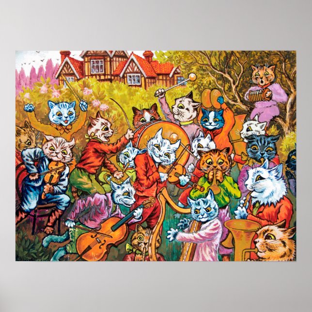 Die Band spielt Louis Wain Poster (Vorne)