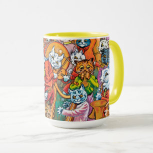 Die Band spielt, Louis Wain Tasse