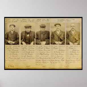 Die Bande nannte die Peaky Blinders, die in Poster