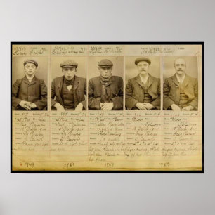 Die Bande nannte die Peaky Blinders, die in Poster