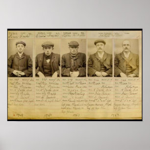 Die Bande nannte die Peaky Blinders, die in Poster