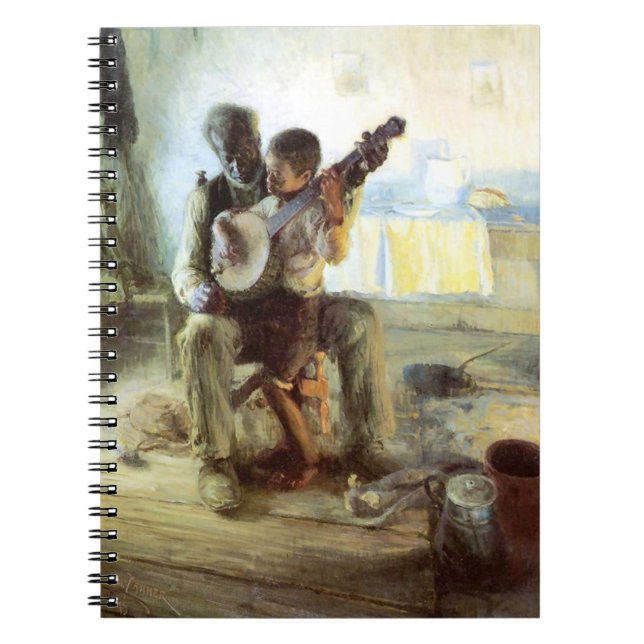 Die Banjo-Lehre von Henry Ossawa Tanner Notizblock (Vorderseite)