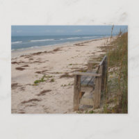 Die Bank am Strand