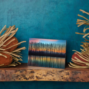 Die Bank der Po Piemont Italien Fotoplatte