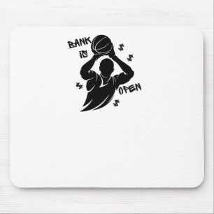 Die Bank ist geöffnet Mousepad