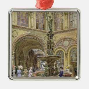 Die Bank und das Börse-Gebäude Ornament Aus Metall