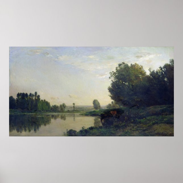 Die Banken der Oise, Morning, 1866 Poster (Vorne)