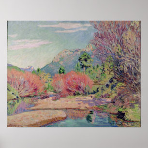 Die Banken der Sedelle in Crozant Poster