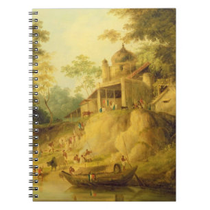Die Banken des Ganges, c.1820-30 (Öl auf Leinwand Notizblock