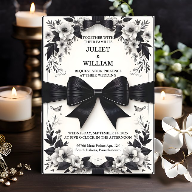 Die Banner Bows Satin Chic Ribbon schneiden Hochze Einladung (Von Creator hochgeladen)