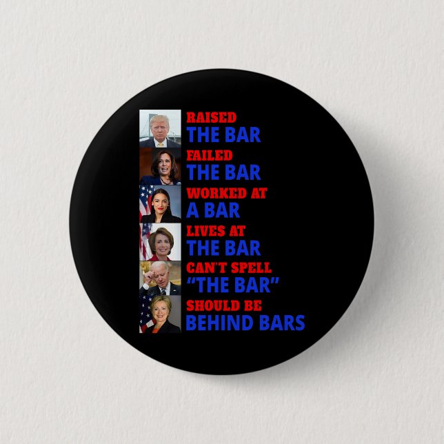 Die Bar Harris Versagte die Bar Button (Vorderseite)