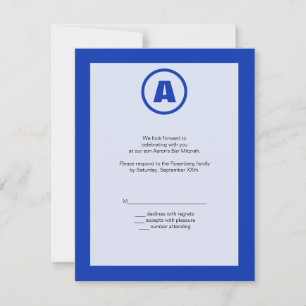 Die Bar Mitzvah Hero UAWG Replik Card RSVP Karte