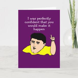 Die Bar-Prüfung bestanden Karte