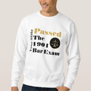 Die Bar-Prüfung bestanden (Mit Staat und Jahr anpa Sweatshirt