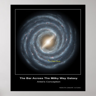Die Bar über die Milchstraße - Kunstgalaxie Poster