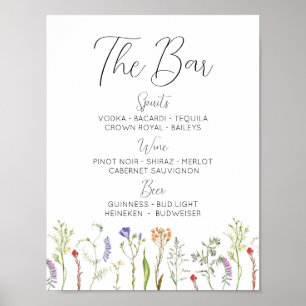 Die Bar Wedding Wildblumen Blumenditsy Poster