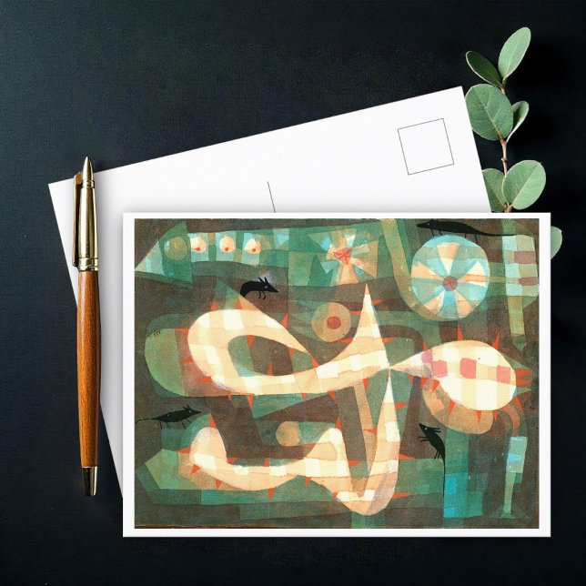 Die Barbedose mit den Mäusen, Paul Klee Postkarte (Von Creator hochgeladen)