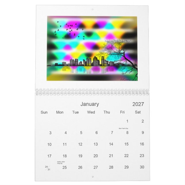 Die Barcode-Kunst von Bret daCosta Kalender (Jan 2027)