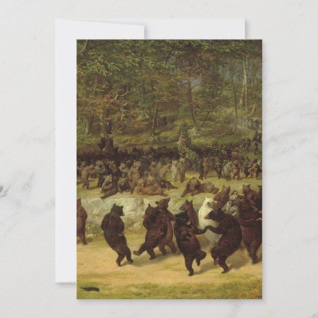 Die Bärenmalerei - William Holbrook Bart Einladung (Vorderseite)