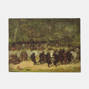 Die Bärentanzmalerei - William Holbrook Bart Fußmatte