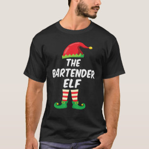 Die Barkeeper Elf Familie passt Weihnachts Costu T-Shirt