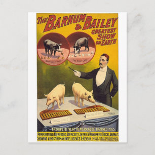 Die Barnum-&-Bailey-Großshow auf Erden--Truppe Postkarte