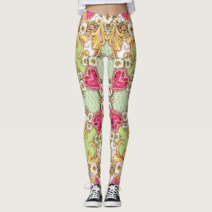 Die barocken mit BlumenLeggings der Frauen Leggings
