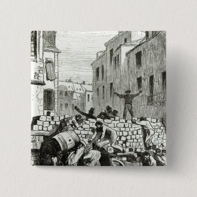 Die Barrikade Button (Vorderseite)