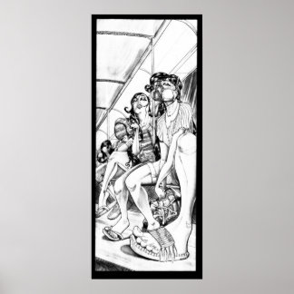 Die Bart Ride Zuhause Print Poster