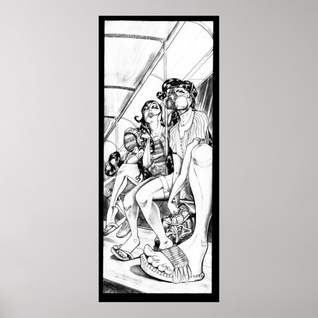 Die Bart Ride Zuhause Print Poster (Vorne)
