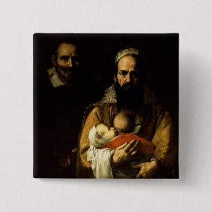 Die bärtige stillende Frau, 1631 Button