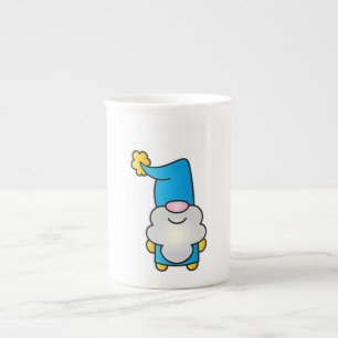 Die bärtigen Braukumpels Drei Gnome Bone China Tas Prozellantasse