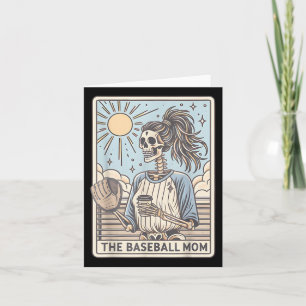 Die Baseball Mama Tarot Card Funny Mthers Day Socc Karte