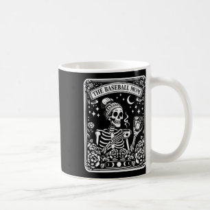 Die Baseball Mama Tarot Card Skelettkaffee Mutter Kaffeetasse