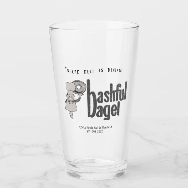 Die bashful Bagel La Mirada Vintag Glas (Vorderseite)