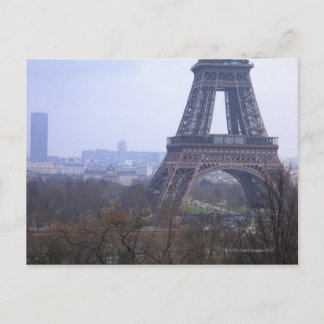 die Basis des Eiffelturms und Montparnasse Postkarte