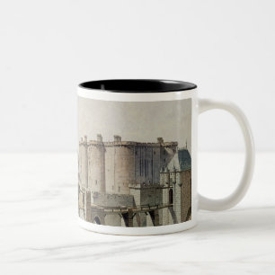 Die Bastille im Jahre 1420 Zweifarbige Tasse
