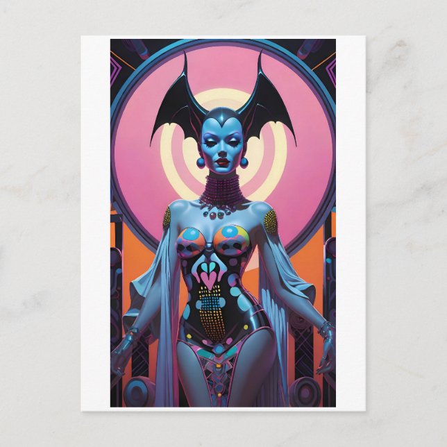 Die Bat-Göttin Lasse euch jetzt erwachsen Postkarte (Vorderseite)