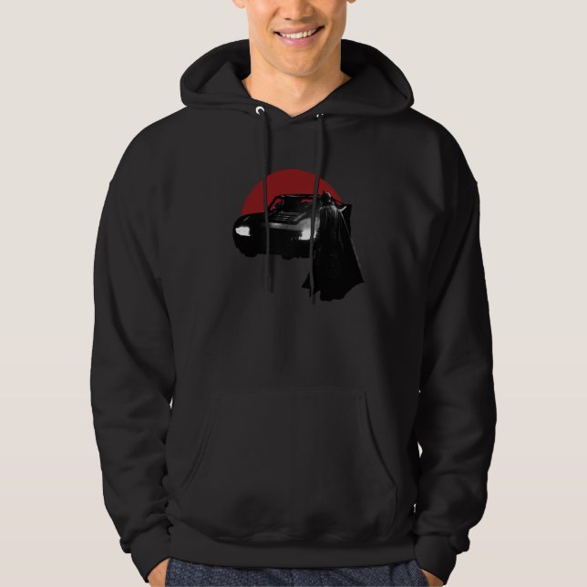 Die Batman & Batmobile Grafik Hoodie (Vorderseite)