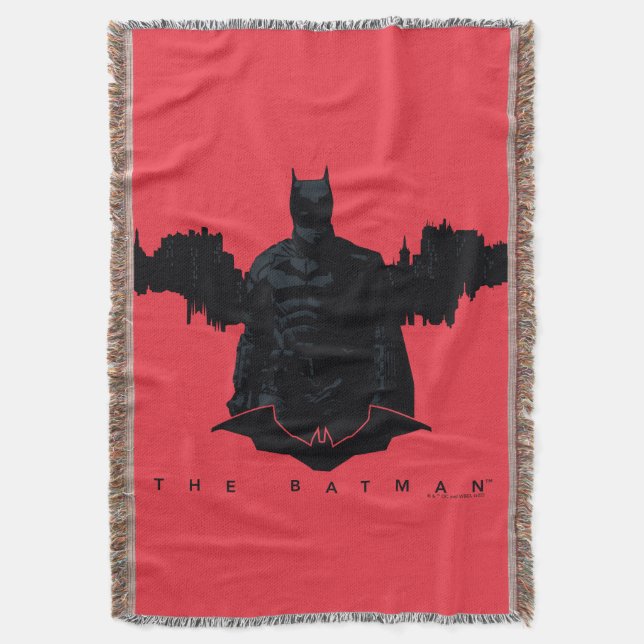Die Batman Gotham-Silhouette Decke (Vorderseite Vertikal)