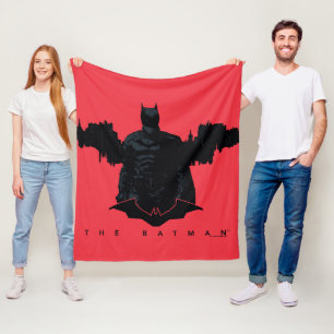 Die Batman Gotham-Silhouette Fleecedecke