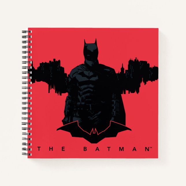 Die Batman Gotham-Silhouette Notizbuch (Vorderseite)