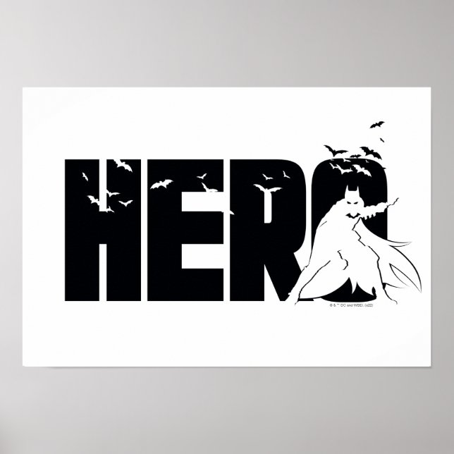 Die Batman-Grafik "Hero" Poster (Vorne)