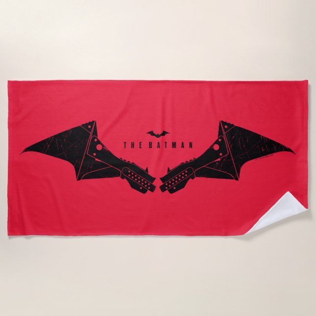 Die Batman Mechanical Bat Wings Strandtuch (Vorderseite)