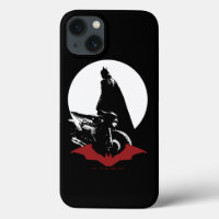 Die Batman Motorrad-Silhouette